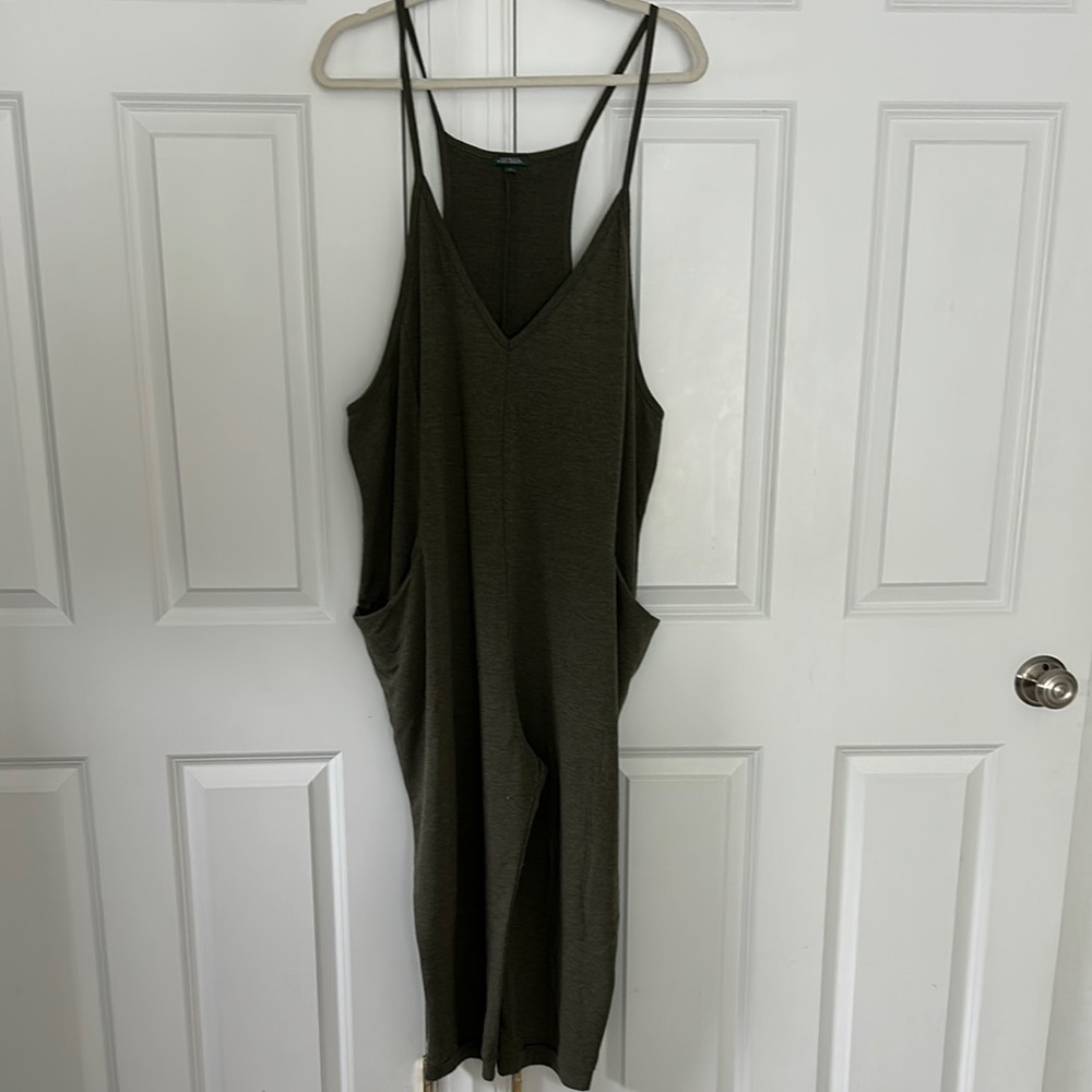 Wild Fable Green Spaghetti Strap Jumpsuit Resort Wear